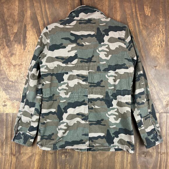 Ci Sono Originals Womens Jacket Green Camouflage Utility 100% Cotton Medium - Picture 11 of 13